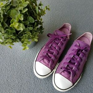 Converse All star purple glitter sneakers shoes